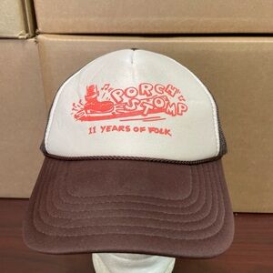 Porch Stomp NYC Folk Music Festival Mesh Rope Foam Trucker Hat Cap Bluegrass